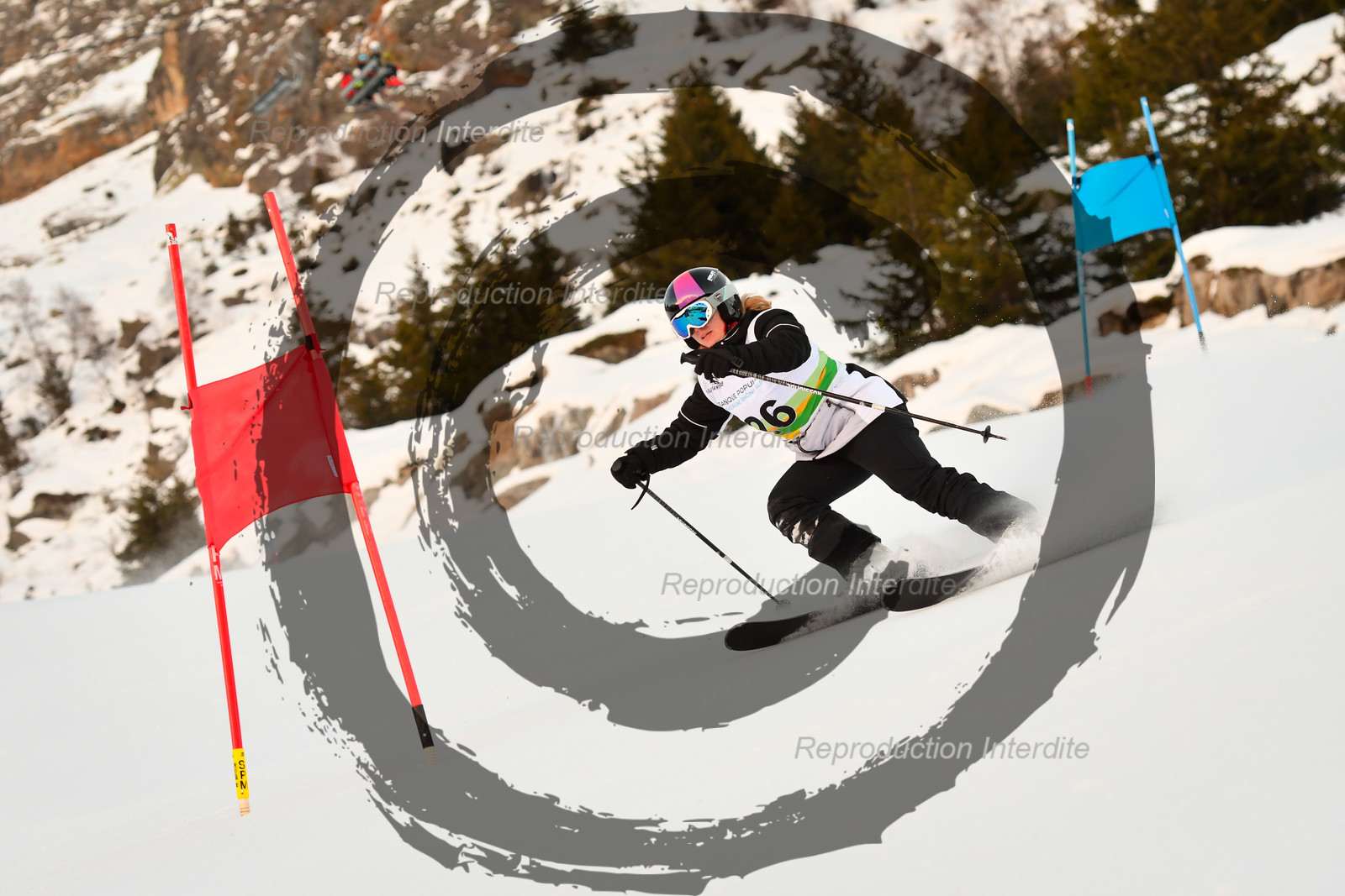 fleche Vaujany ESF Montfrais