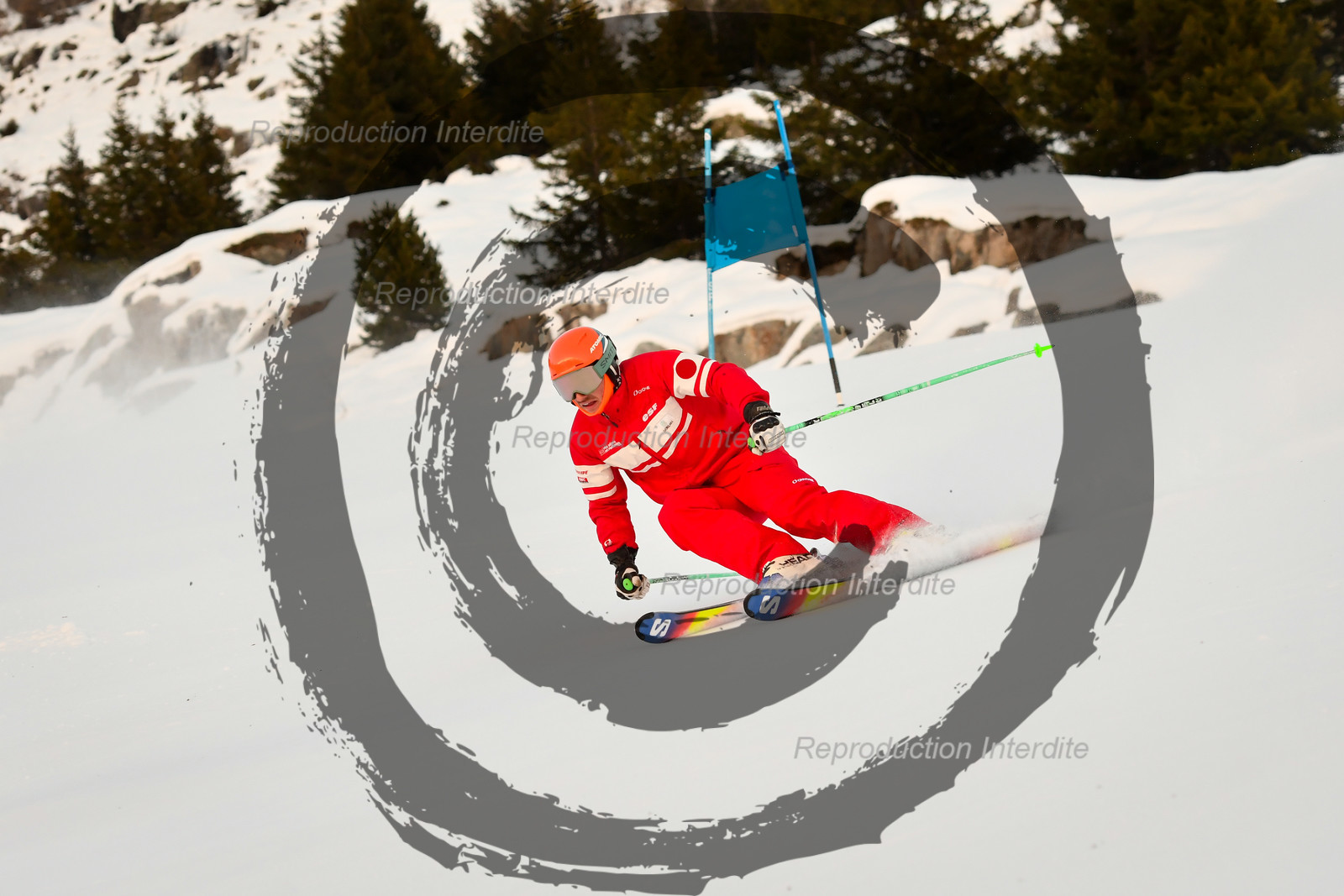 fleche Vaujany ESF Montfrais