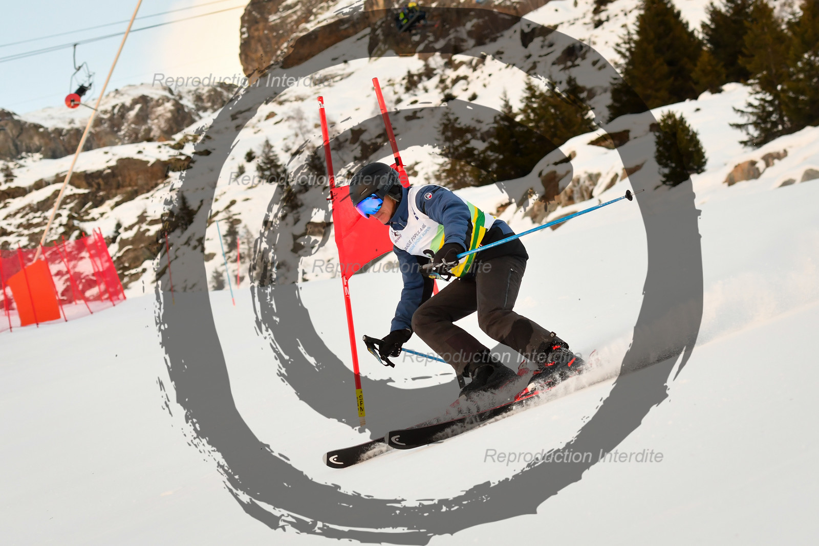 fleche Vaujany ESF Montfrais