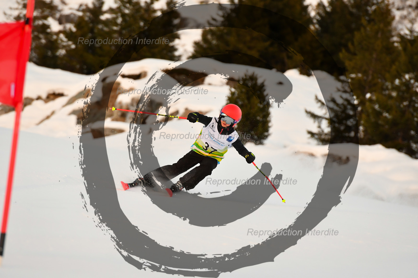 fleche Vaujany ESF Montfrais